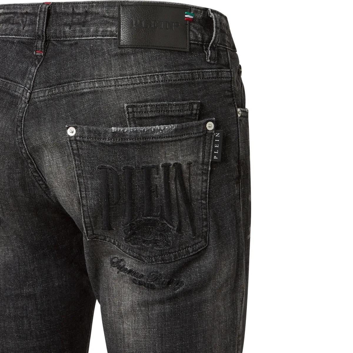 Philipp Plein - Jeans Regular Fit Racing - Größe 30 - schwarz
