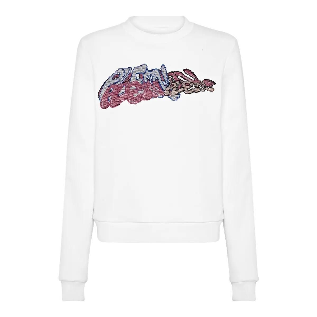 Philipp Plein - Sweatshirt Bombing Graffiti - Größe L - weiß