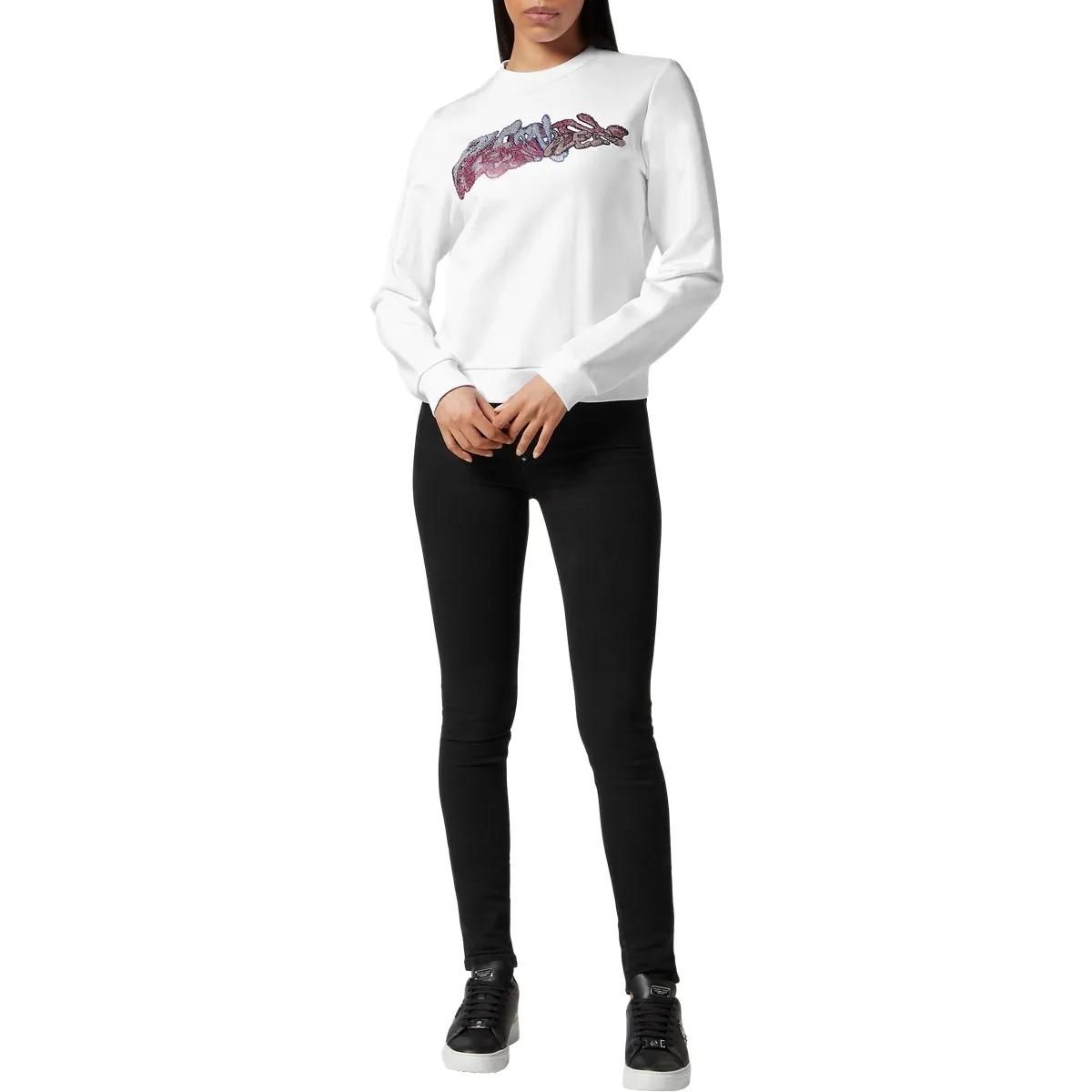 Philipp Plein - Sweatshirt Bombing Graffiti - Größe L - weiß