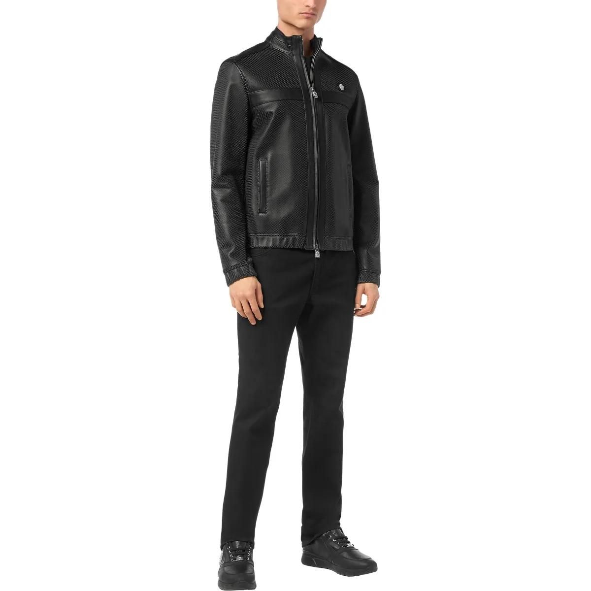 BILLIONAIRE - Lederjacke - Größe L - schwarz