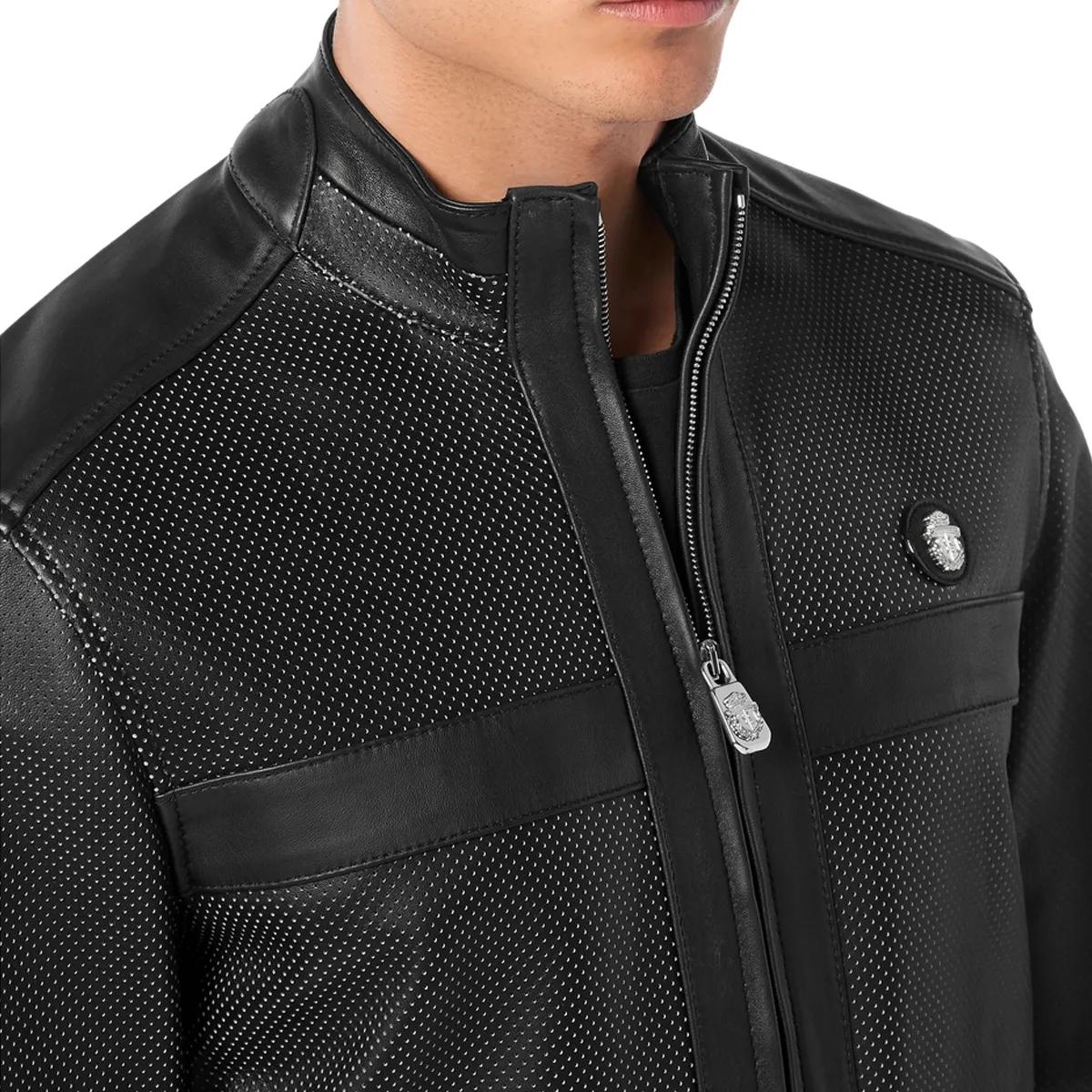 BILLIONAIRE - Lederjacke - Größe L - schwarz