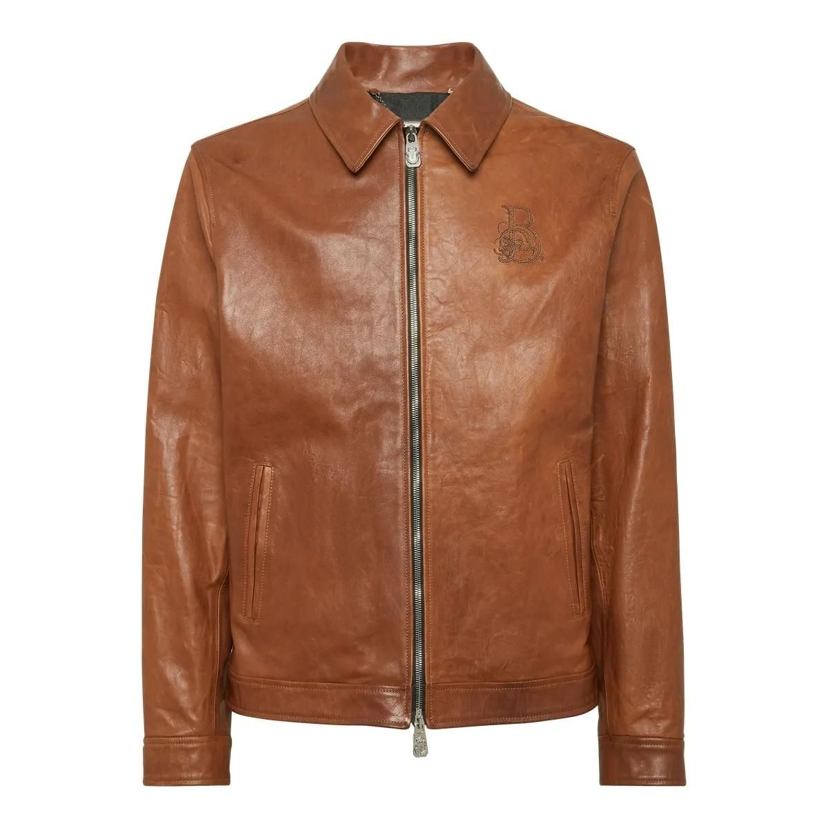 BILLIONAIRE - Lederjacke - Größe 3XL - braun