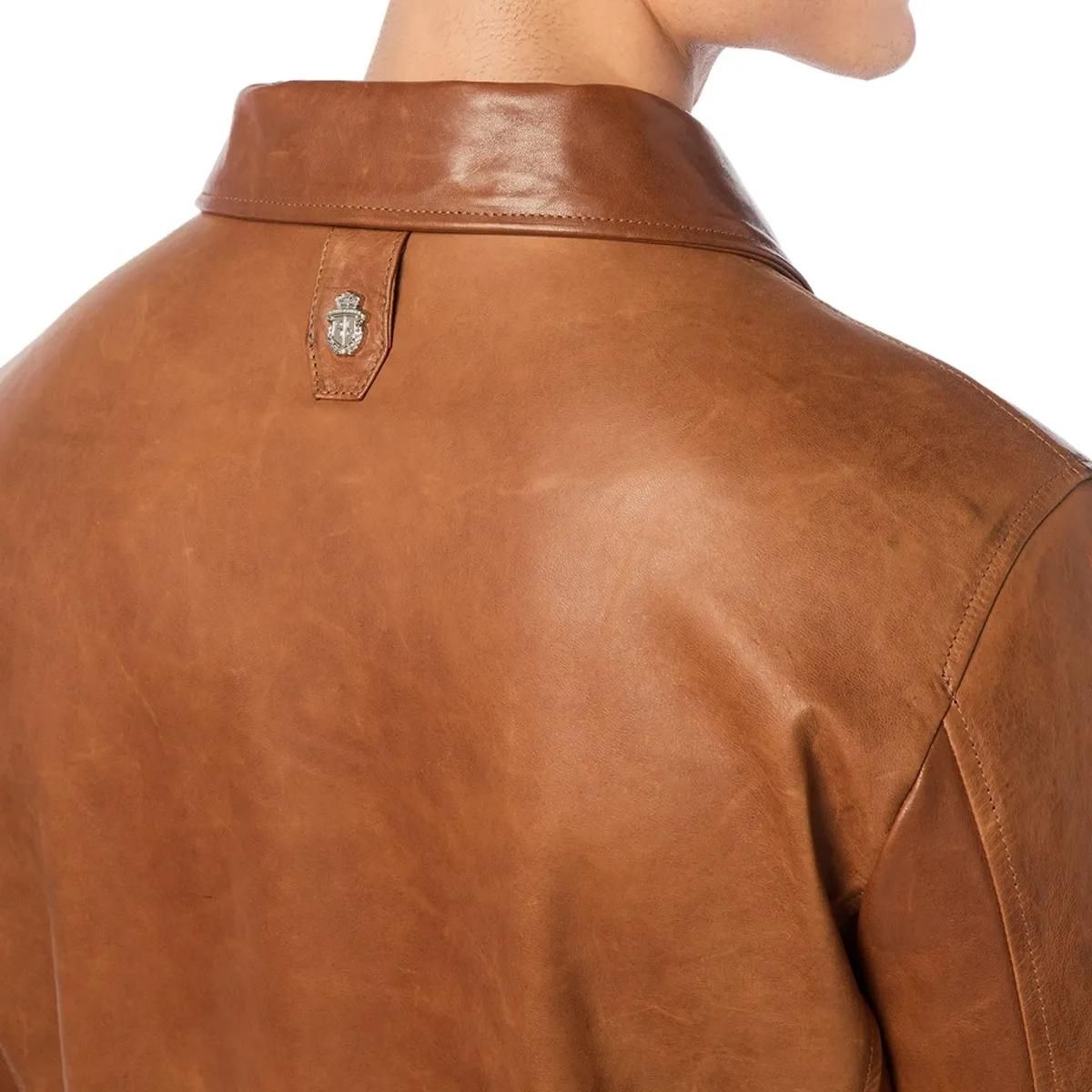 BILLIONAIRE - Lederjacke - Größe 3XL - braun