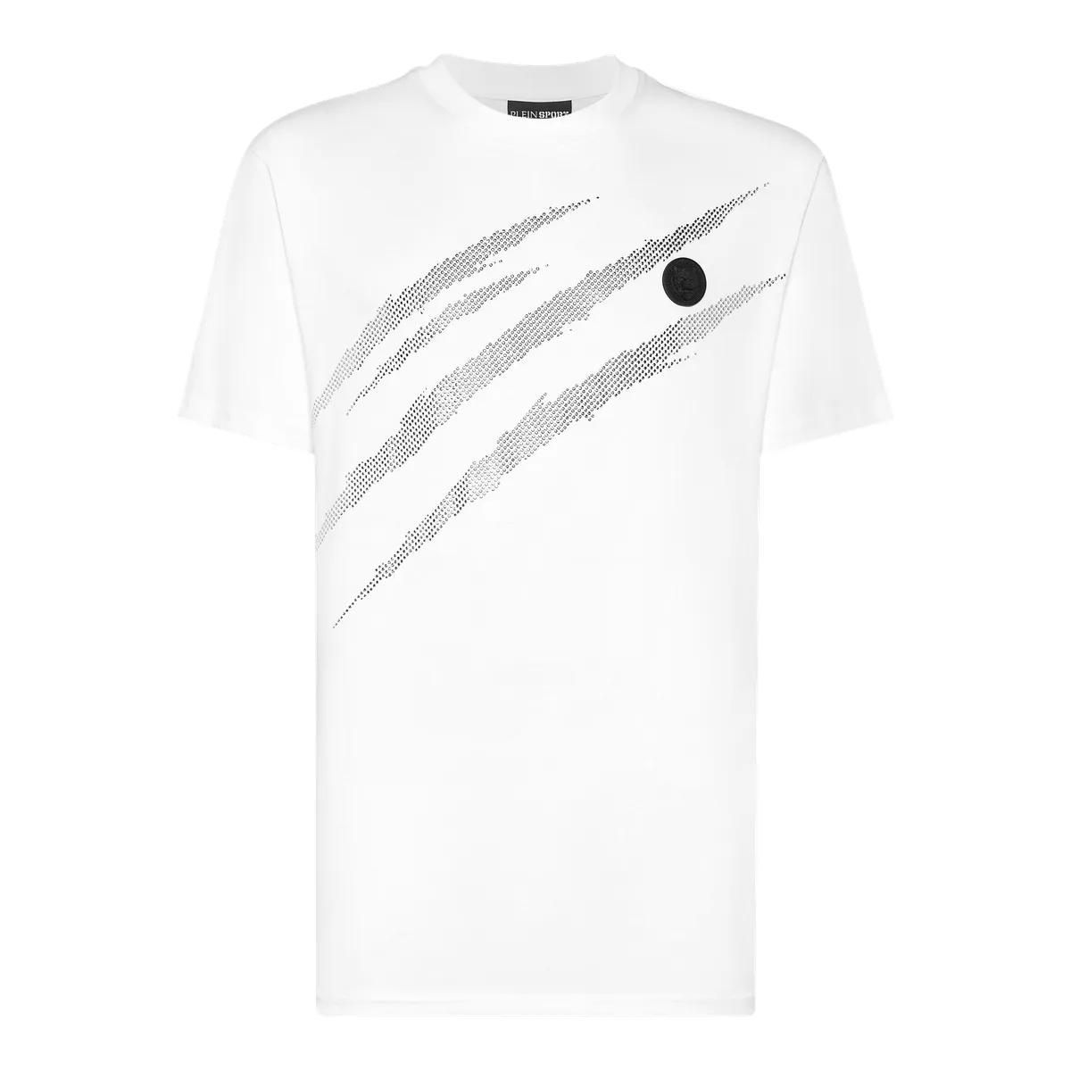 Plein Sport - T-Shirt Scratch - Größe 3XL - weiß