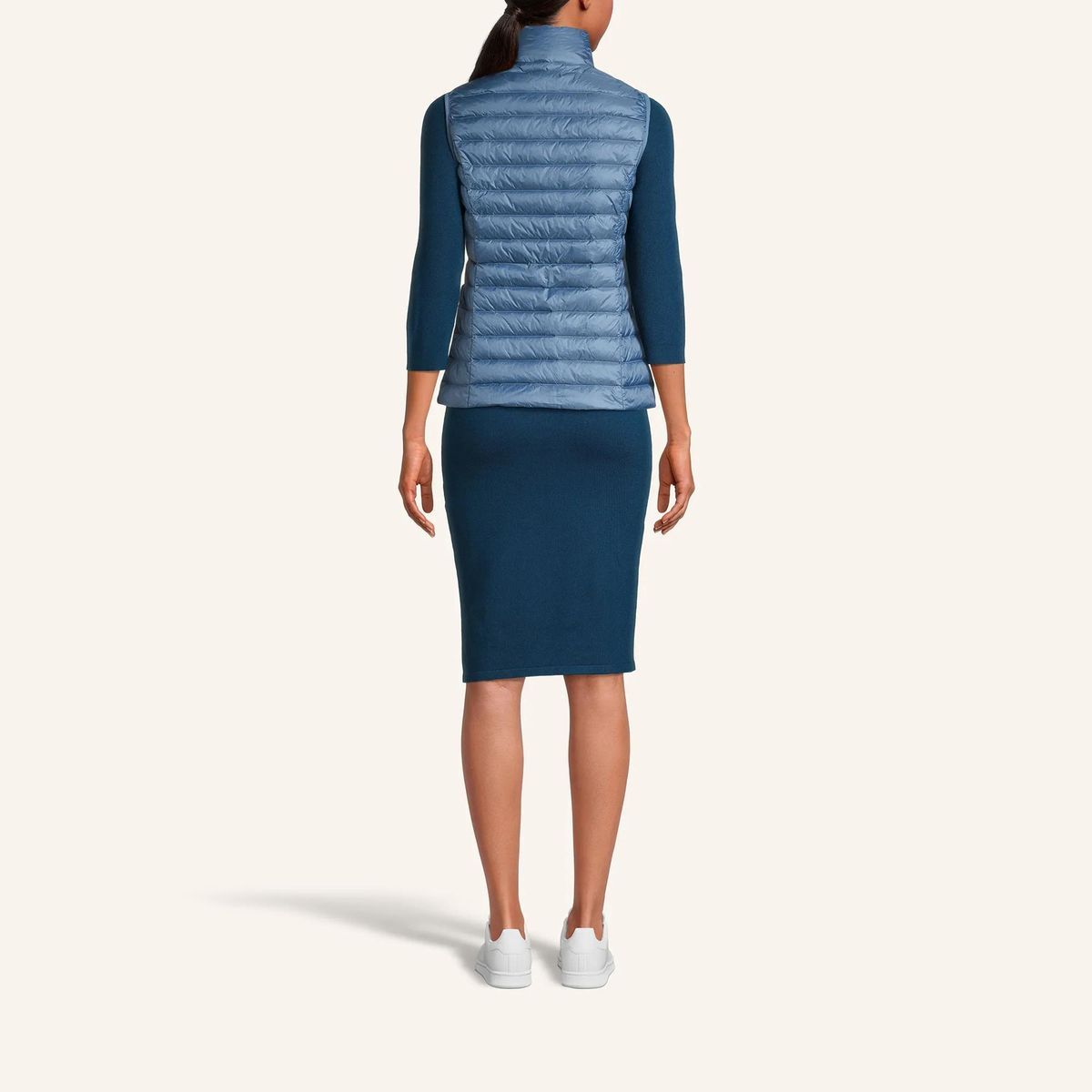 Leichte Damen Steppweste mit Daunen