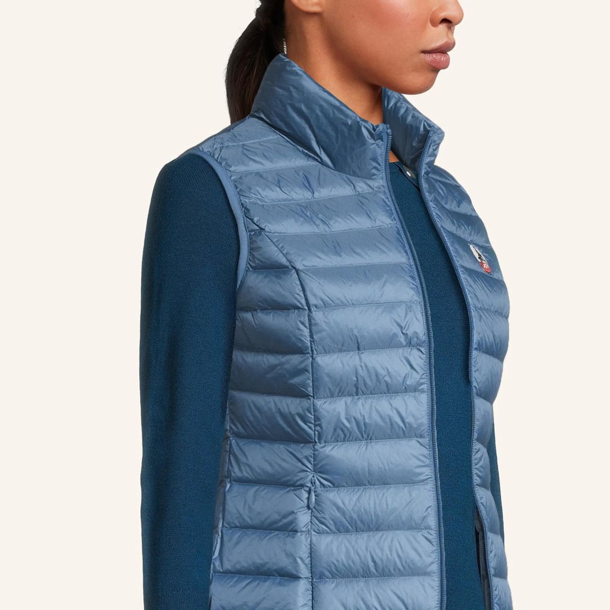 Leichte Damen Steppweste mit Daunen