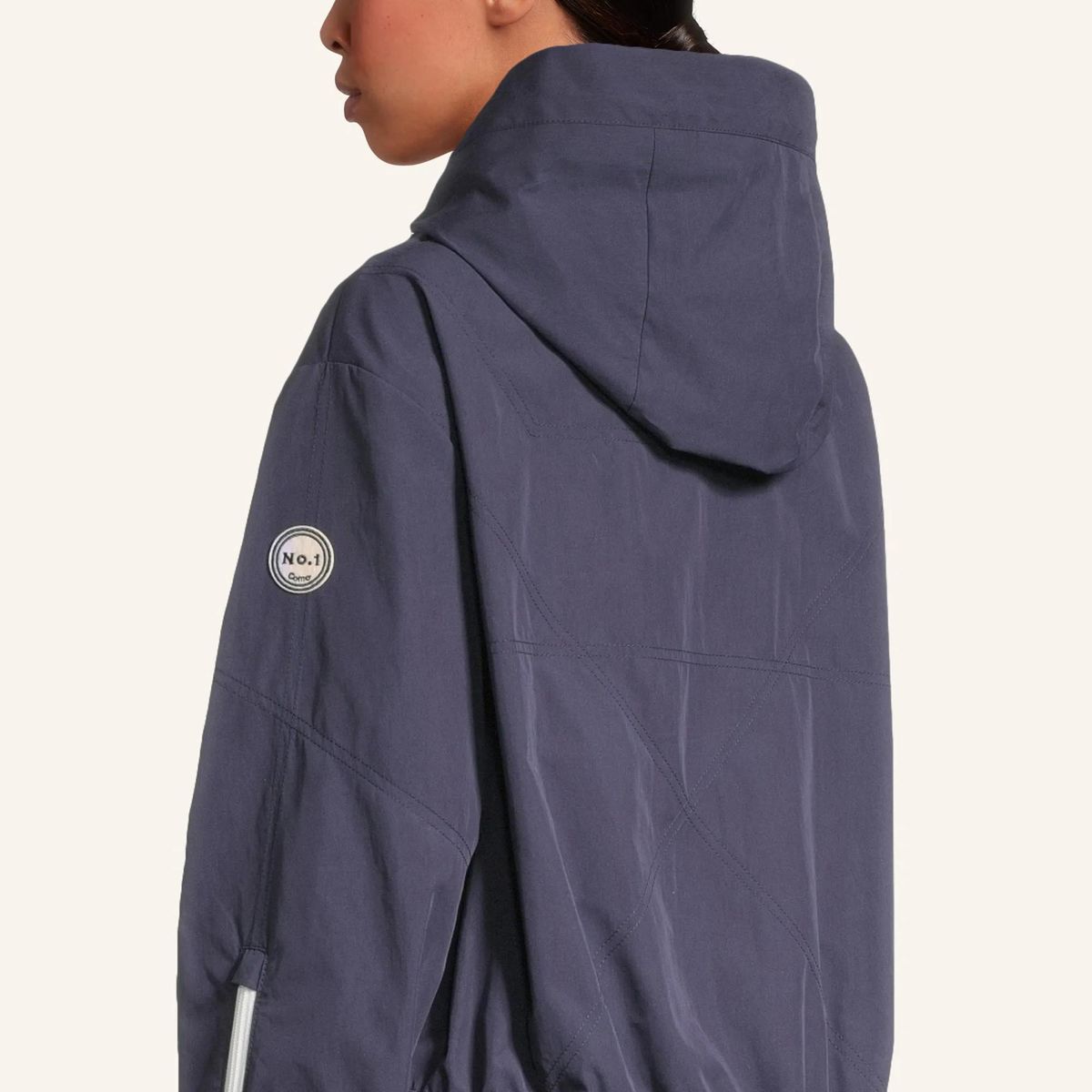 Lässige Cropped Jacke mit Kapuze