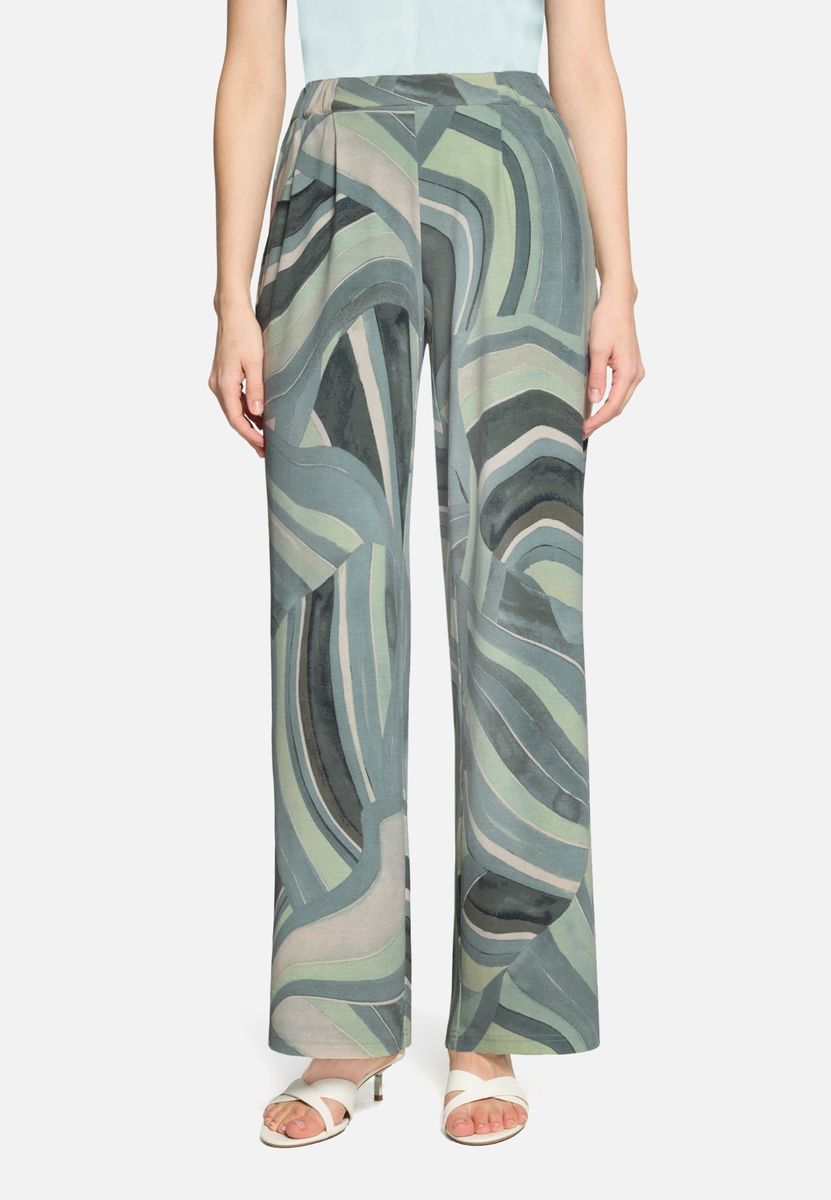 Locker geschnittene Loungewear-Hose mit Grafikprint