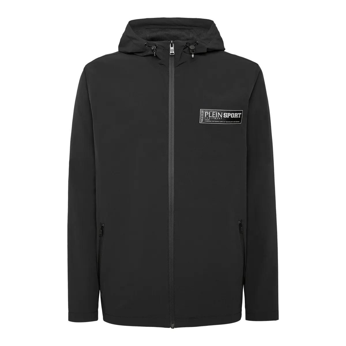 Herren Sport Windbreaker Jacke mit Kapuze