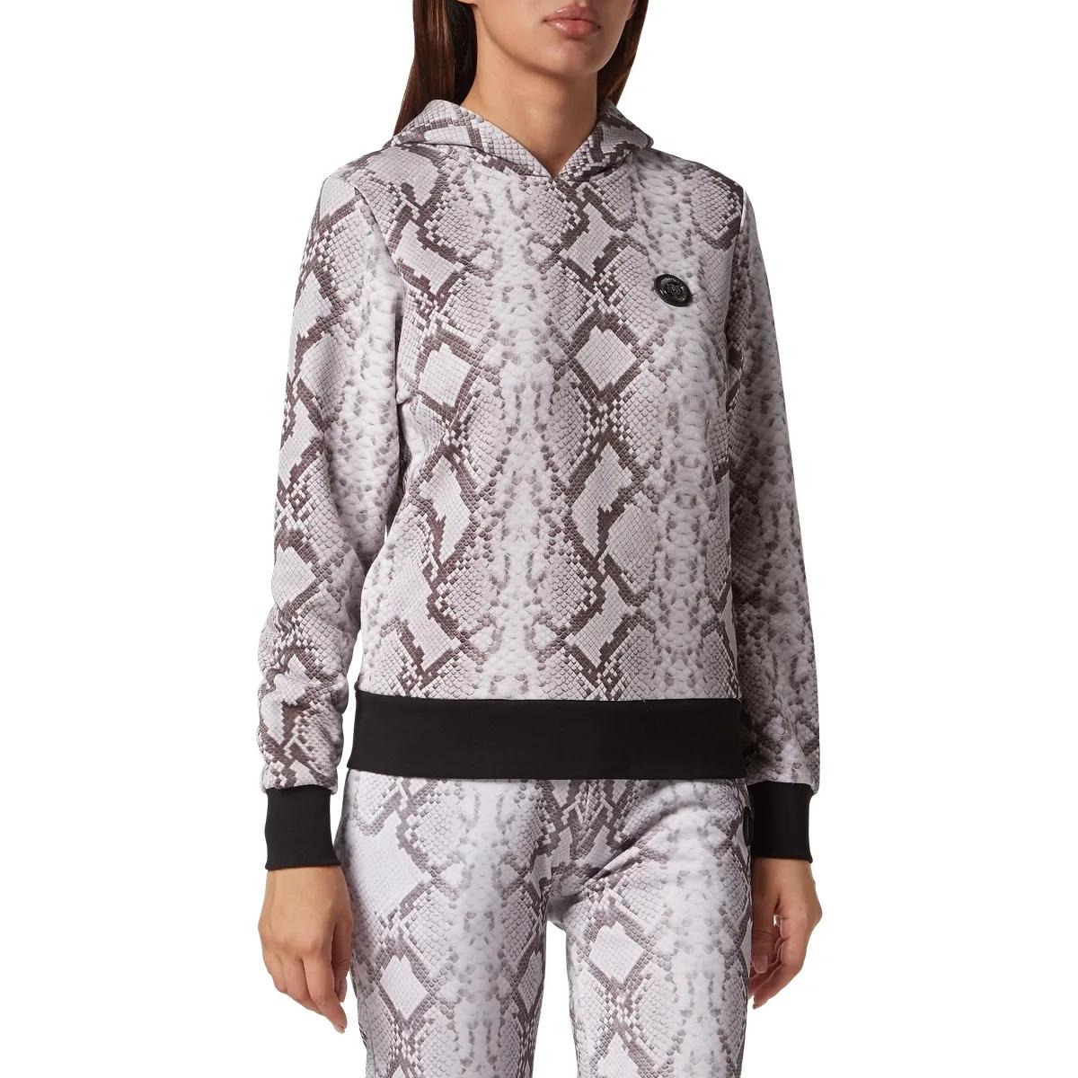 Fleece Hoodie Sweatshirt mit Python Print