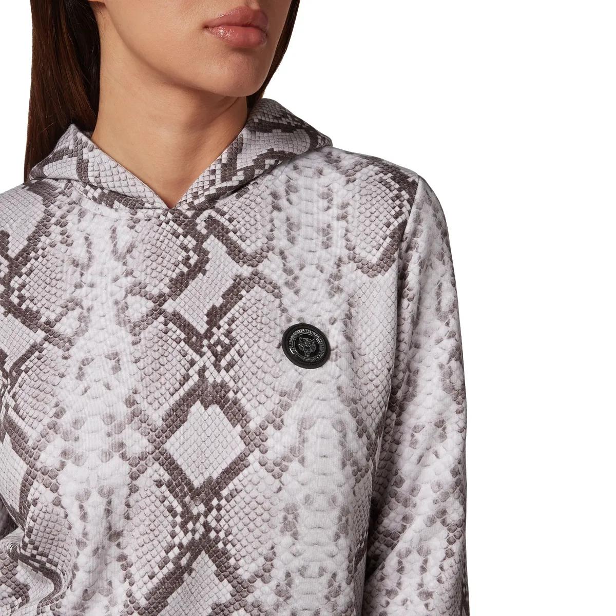 Fleece Hoodie Sweatshirt mit Python Print