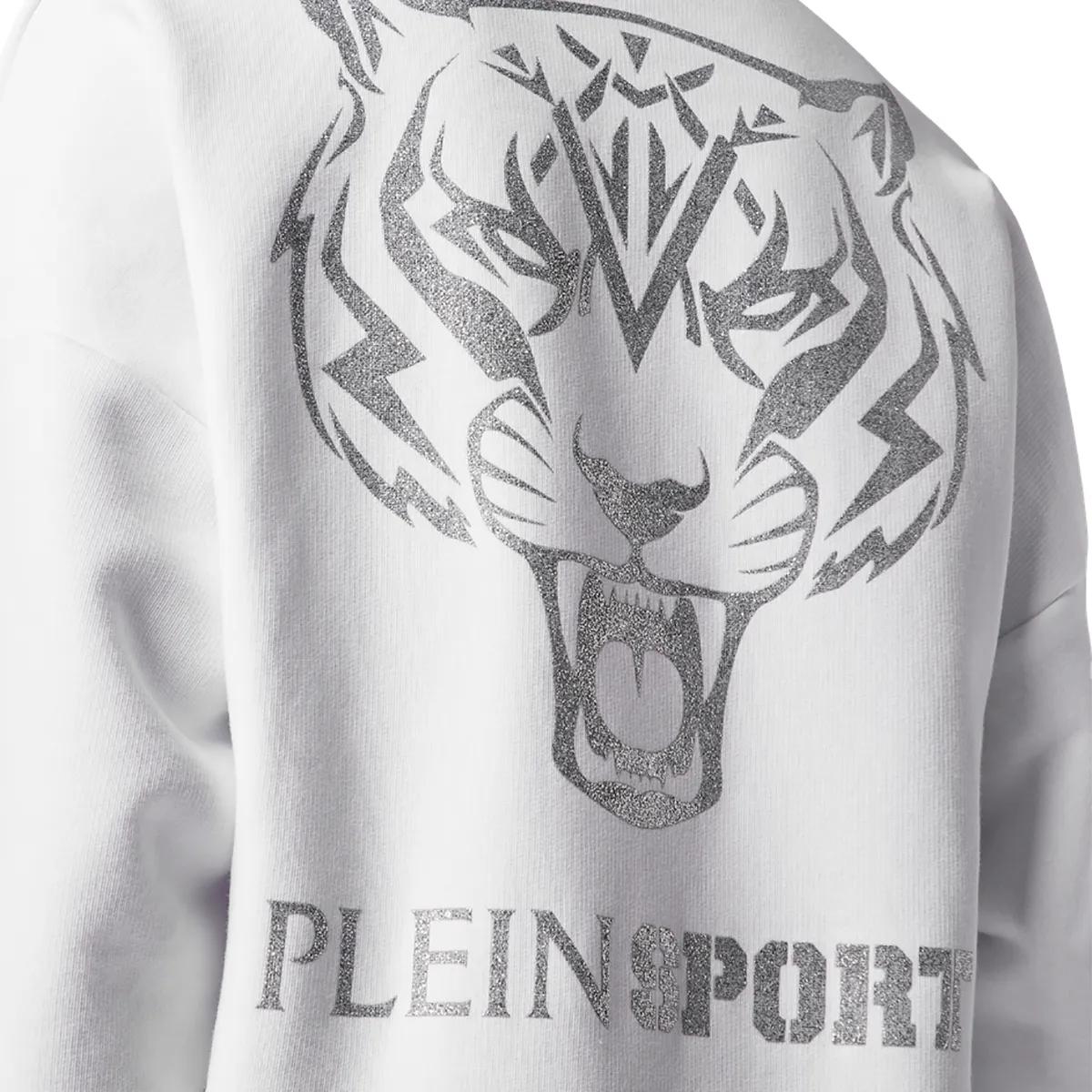 Fleece-Sweatshirt mit entspannter Passform und Logo