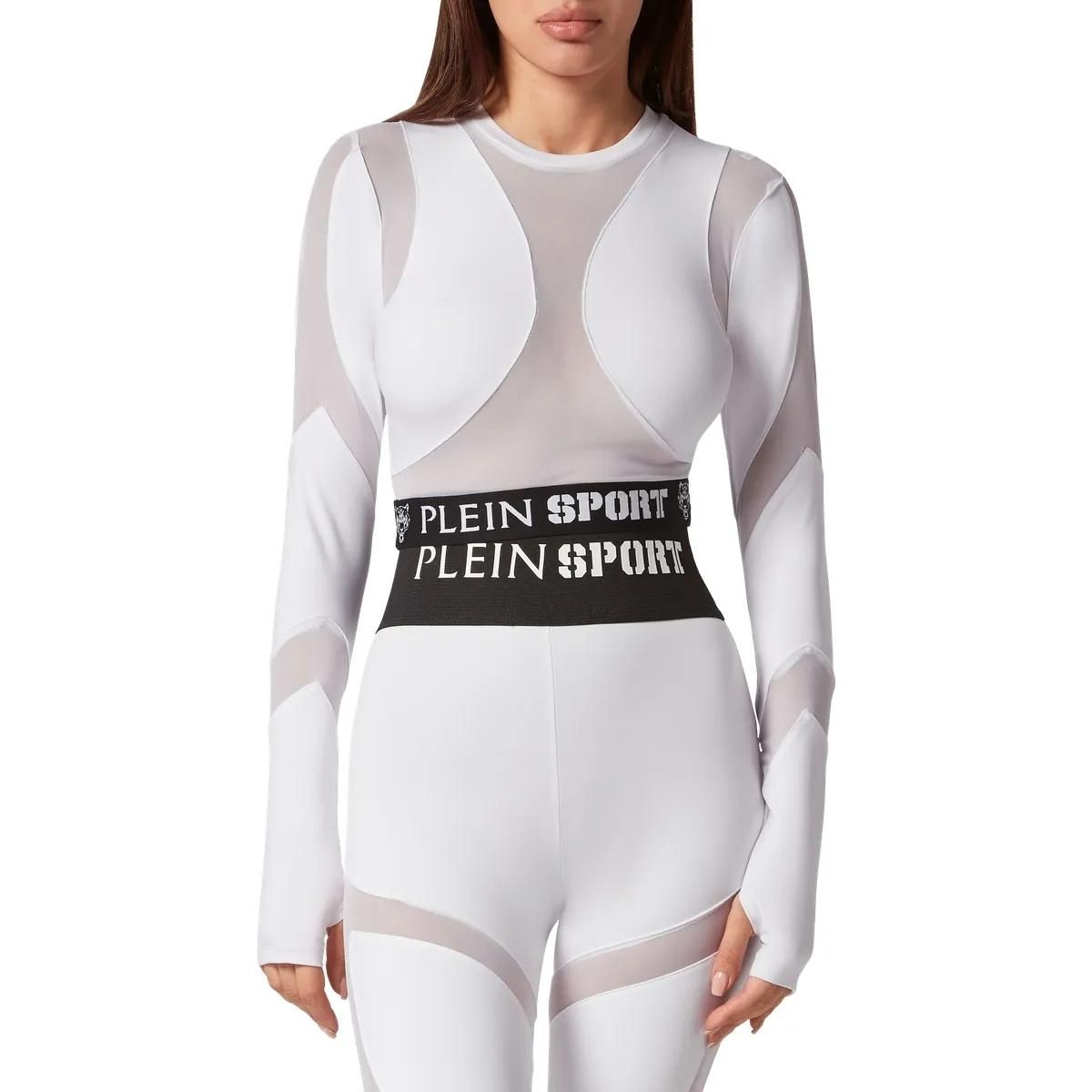 Sportliches Langarm Crop Top