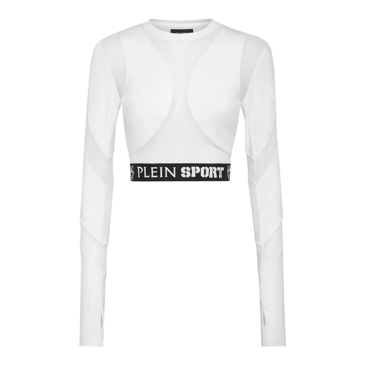 Sportliches Langarm Crop Top
