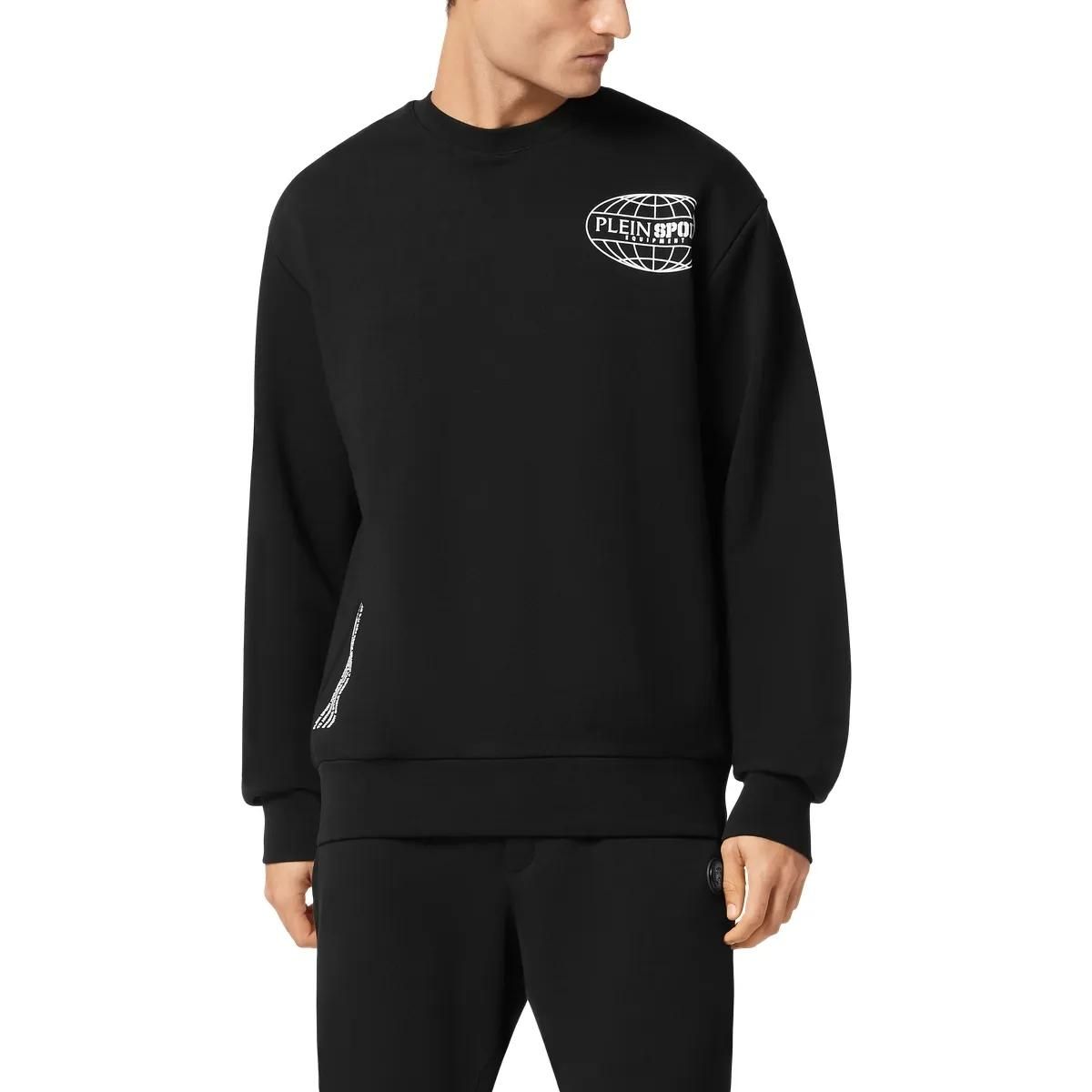 Sportliches Sweatshirt mit Logo-Grafik und Rundhalsausschnitt