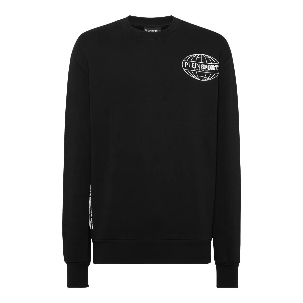 Sportliches Sweatshirt mit Logo-Grafik und Rundhalsausschnitt