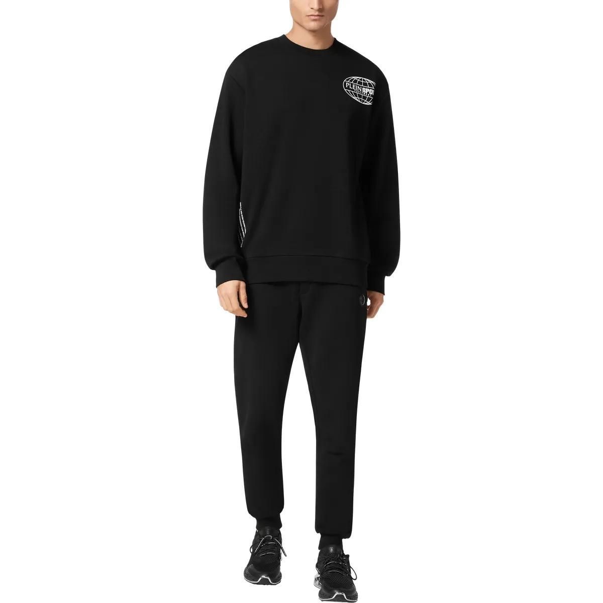 Sportliches Sweatshirt mit Logo-Grafik und Rundhalsausschnitt