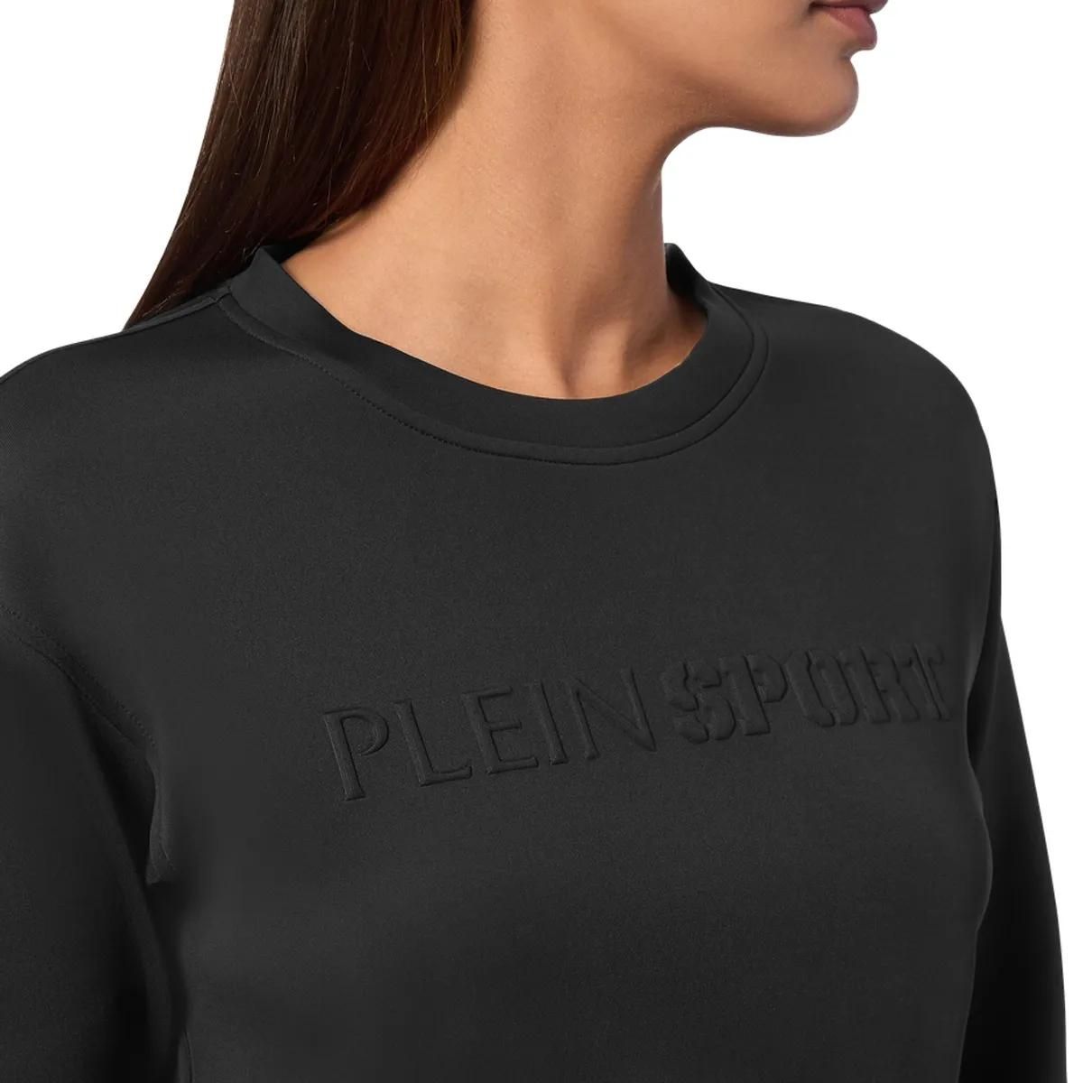 Kurzes Athleisure-Sweatshirt mit Logo-Detail