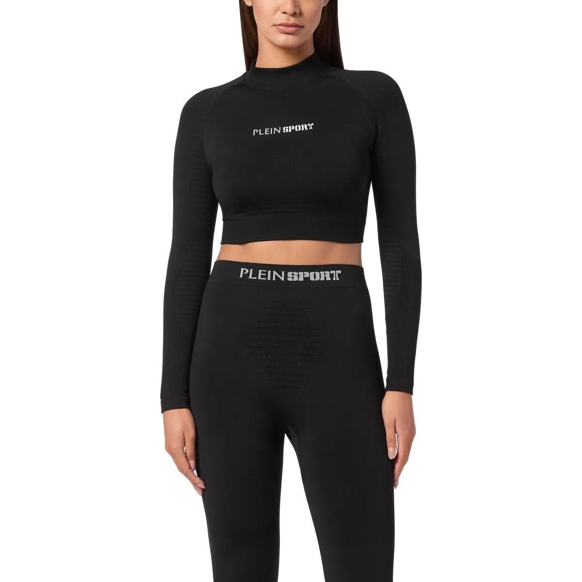 Langärmeliges Active Crop Top