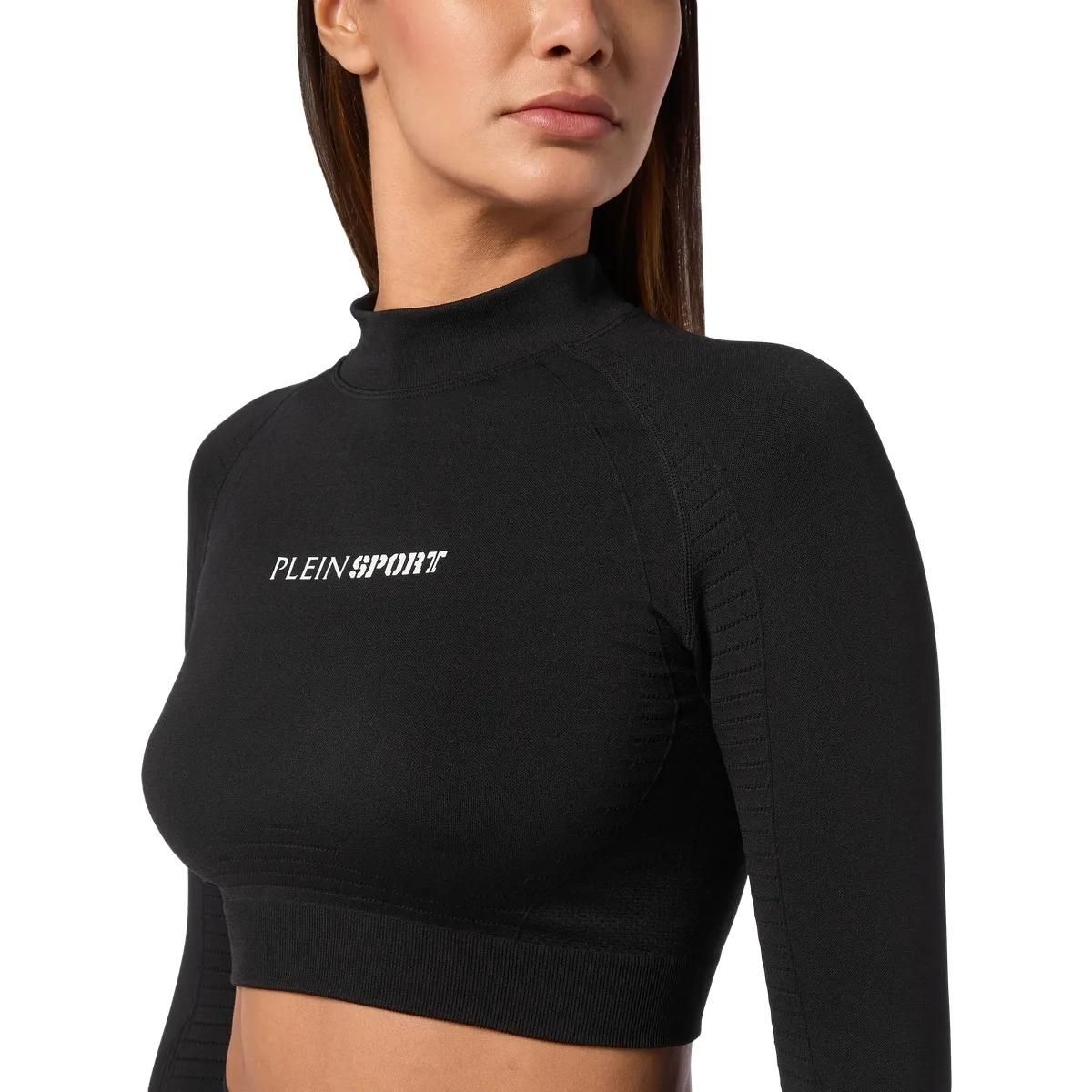 Langärmeliges Active Crop Top