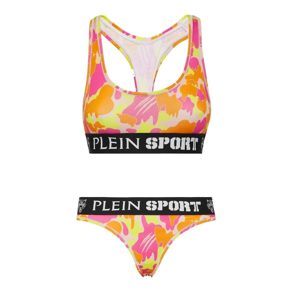 Sport-BH und Slip-Set mit Camouflage-Print