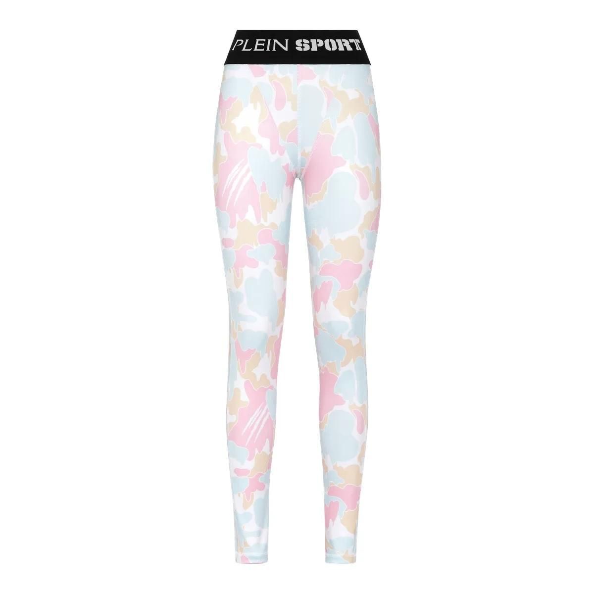 Sport Leggings mit Print und Logo-Bund