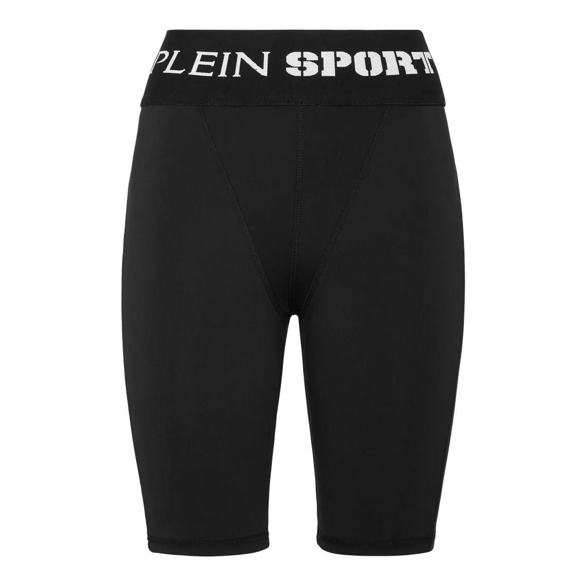 Sportliche Radlerhose mit Logo-Bund