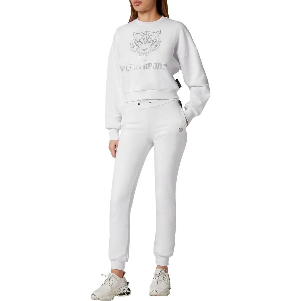 Sportliches Crop-Fleece-Sweatshirt mit Tiger