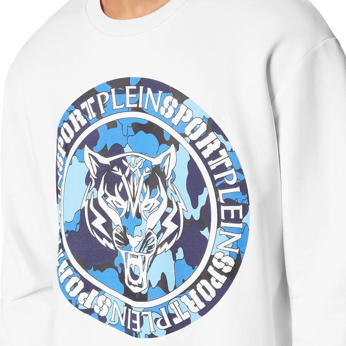 Sweatshirt mit Grafikprint aus Baumwollmischung