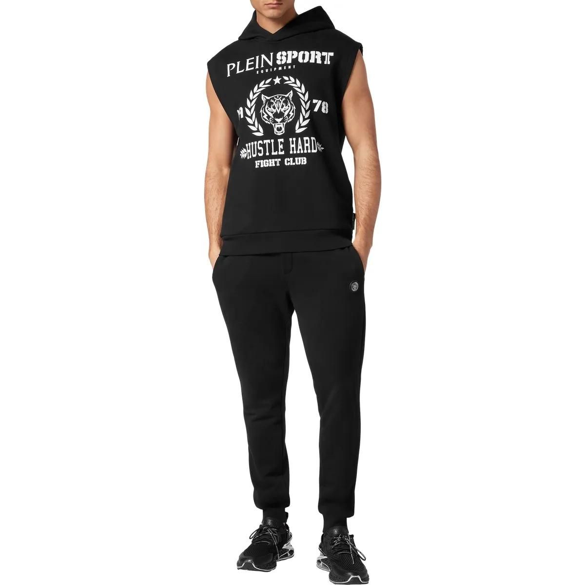 Ärmelloser Hoodie mit Grafikprint