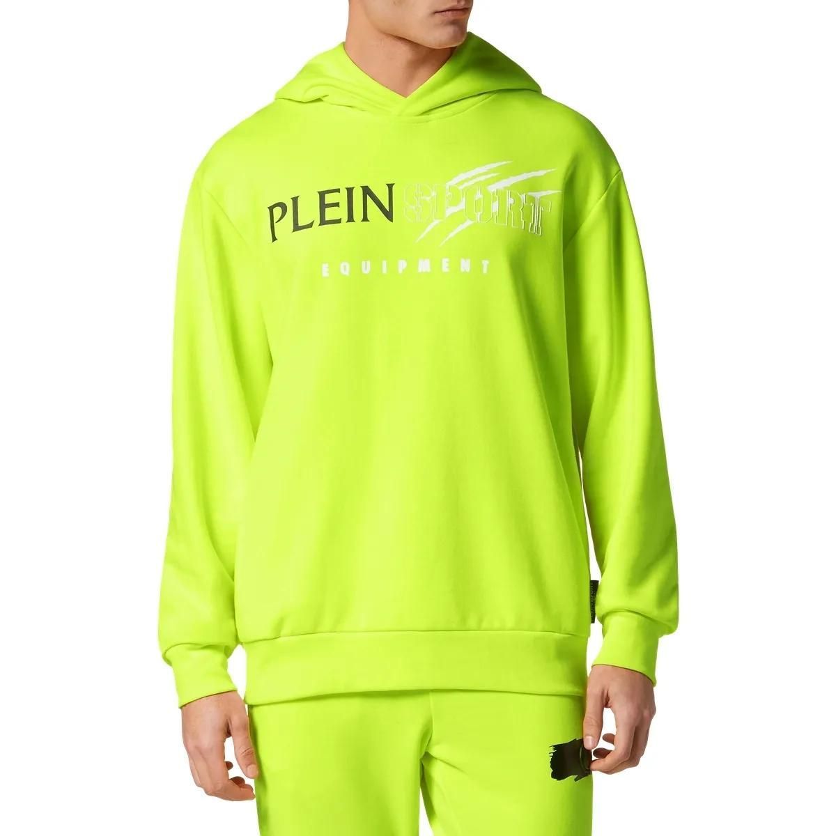 Neon grüner sportlicher Pullover Hoodie