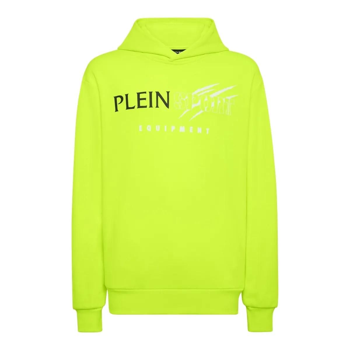 Neon grüner sportlicher Pullover Hoodie