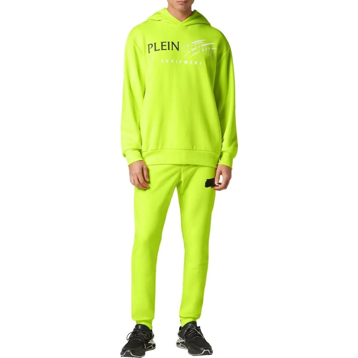 Neon grüner sportlicher Pullover Hoodie