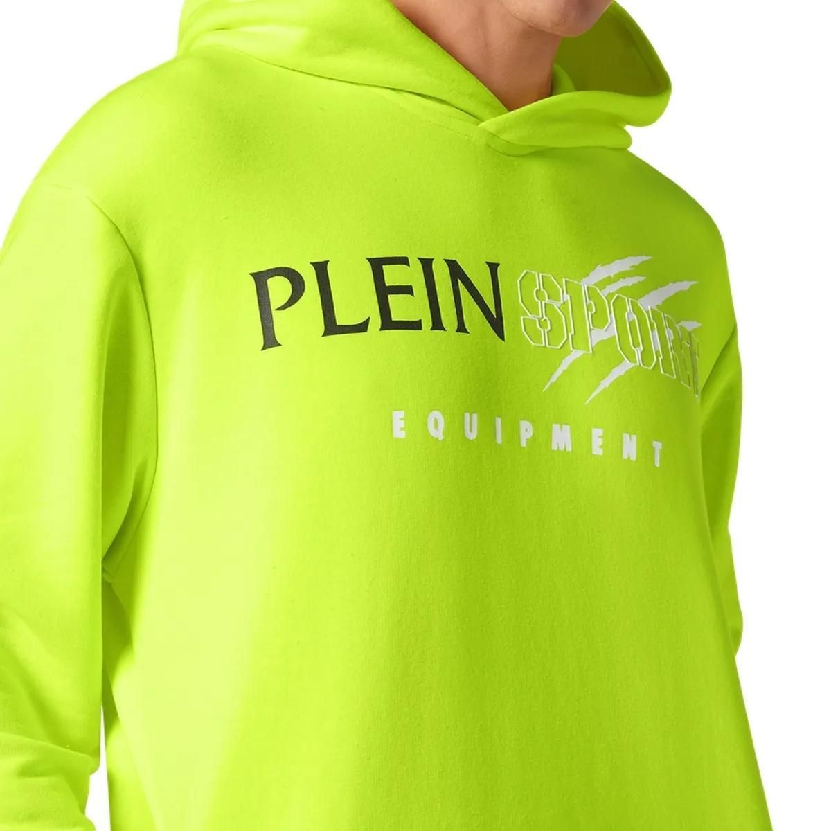 Neon grüner sportlicher Pullover Hoodie