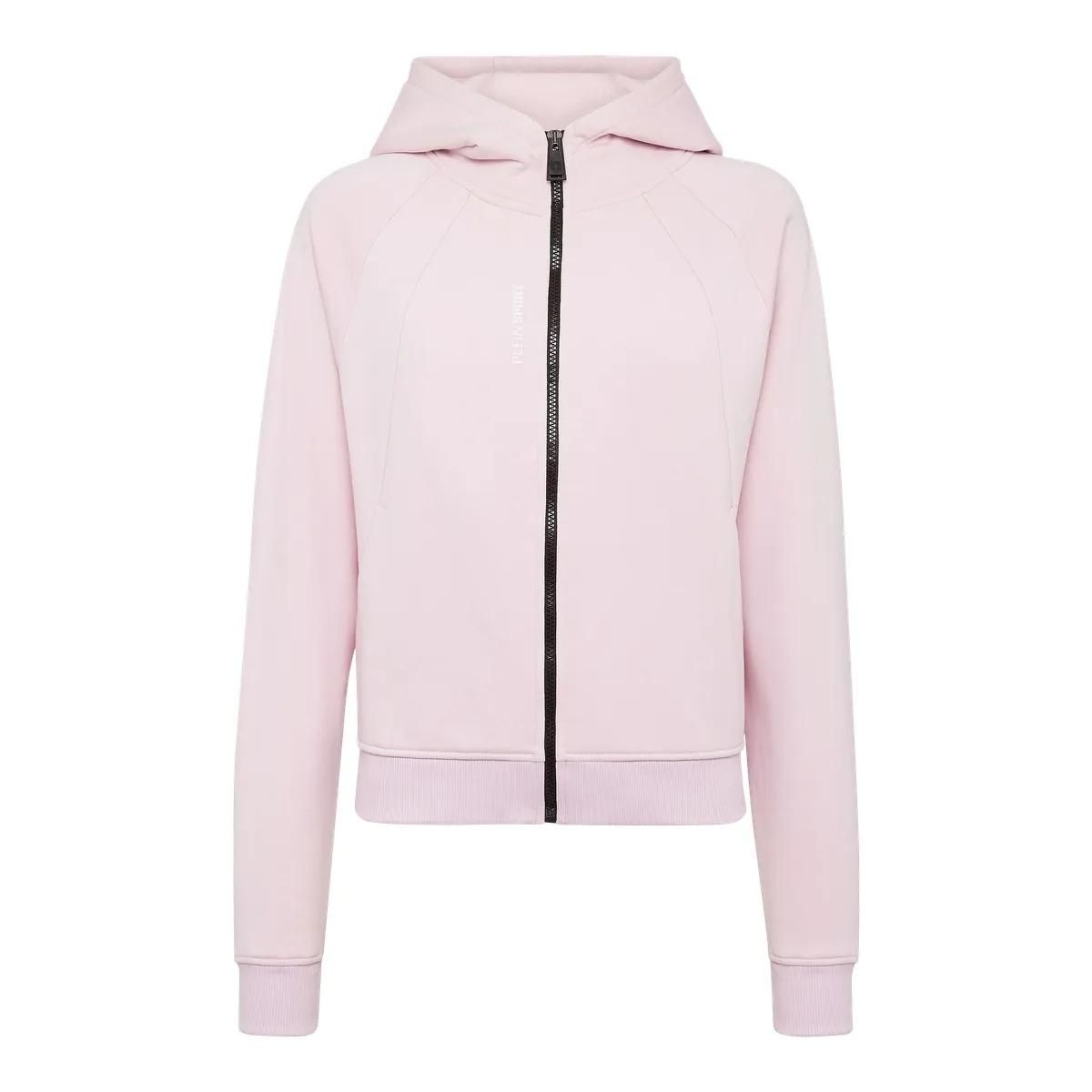 Fleecejacke mit Kapuze und Reißverschluss