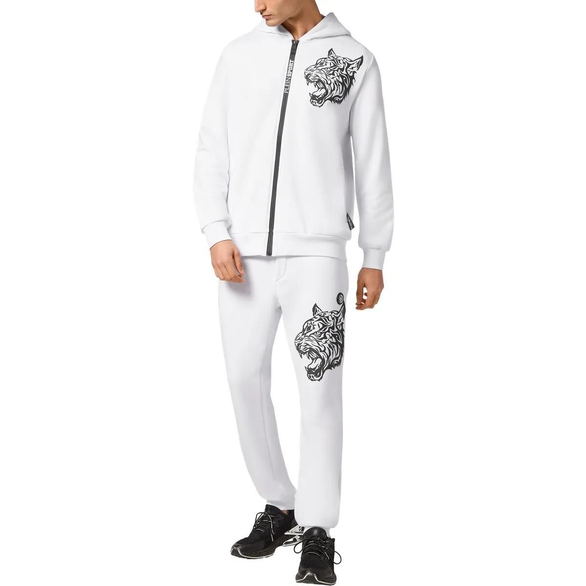 Kapuzenjacke mit Grafikprint und Reißverschluss