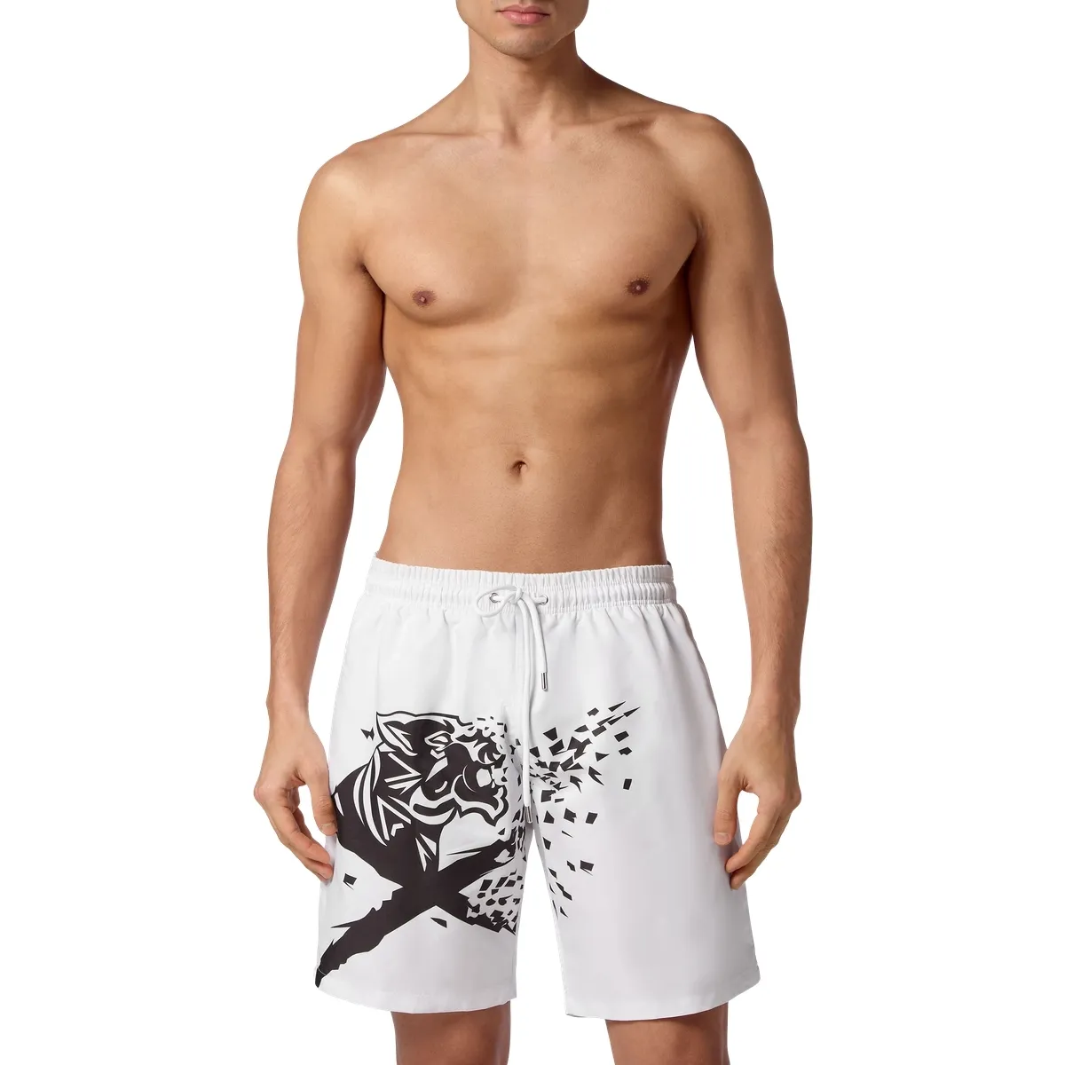 Badeshorts mit Grafikprint
