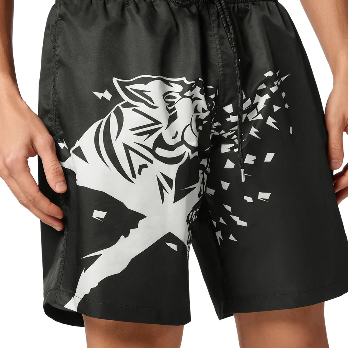 Badeshorts mit Grafikprint