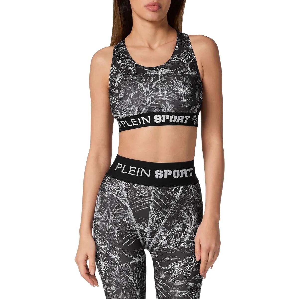 Sport-BH mit tropischem Print