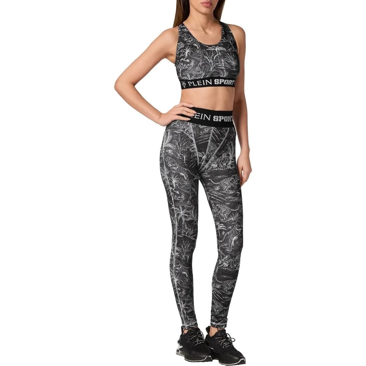 Sport-BH mit tropischem Print