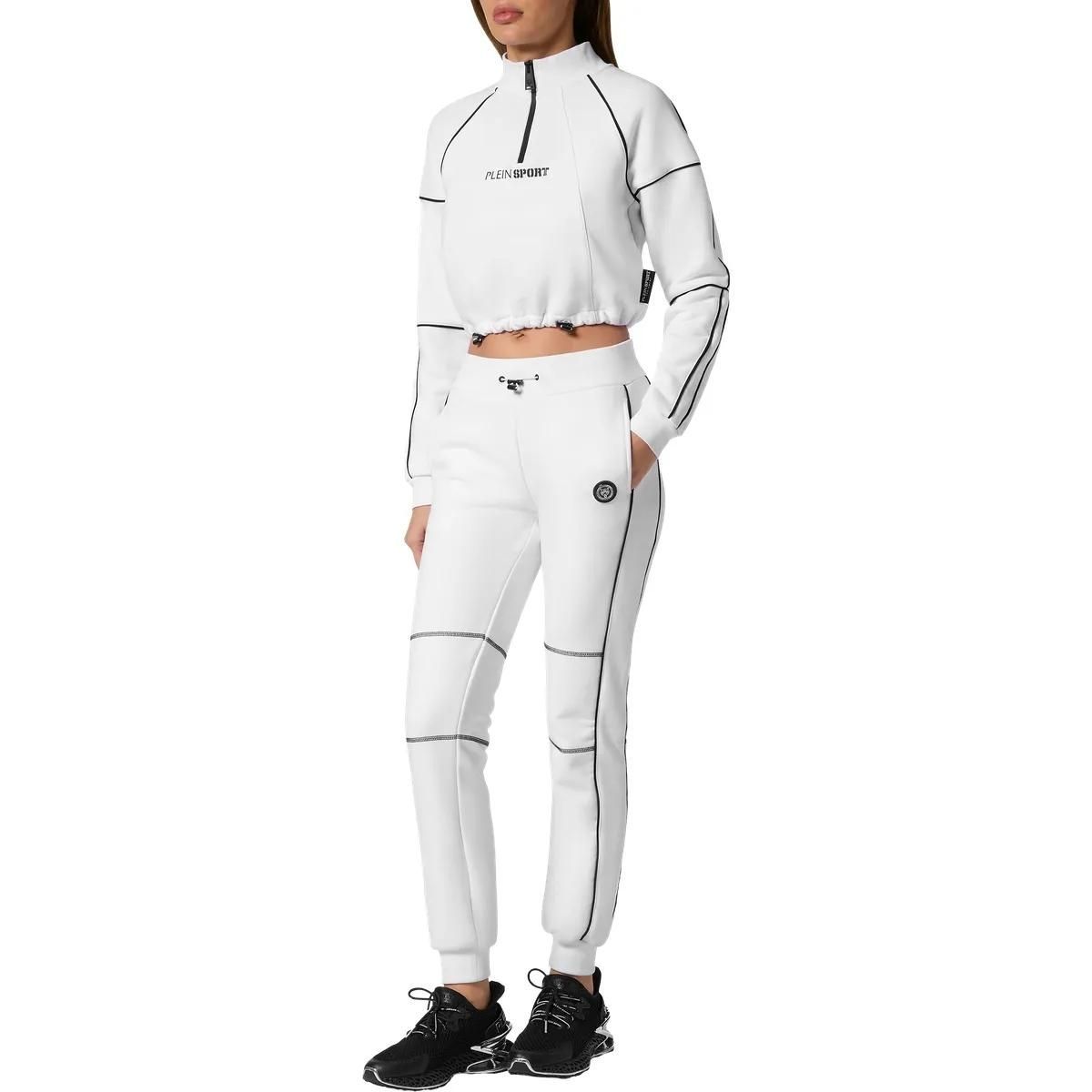 Sportliches Cropped Fleece Sweatshirt