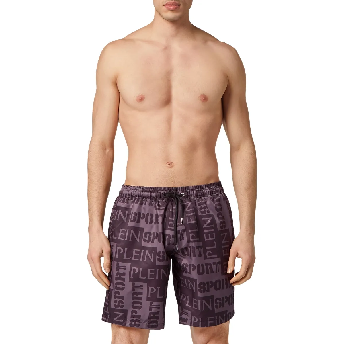 Sportliche Badeshorts mit Logo-Print
