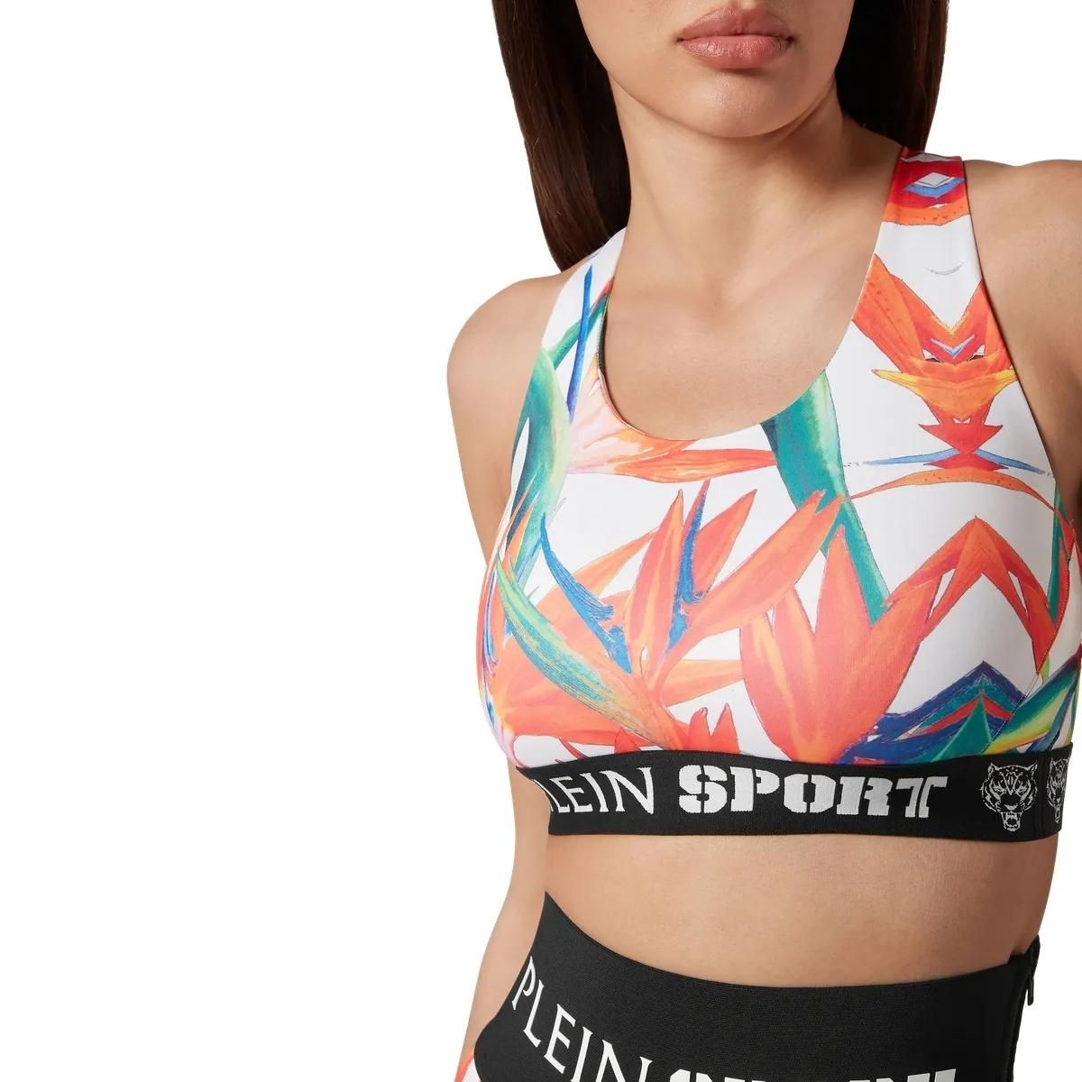 Sport-BH mit tropischem Muster