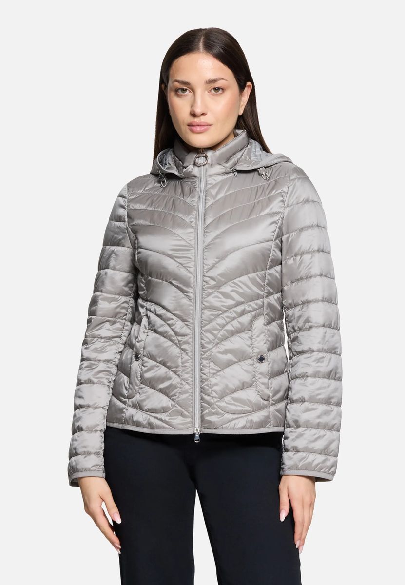 Outdoorjacke mit Kapuze, gesteppt und leicht