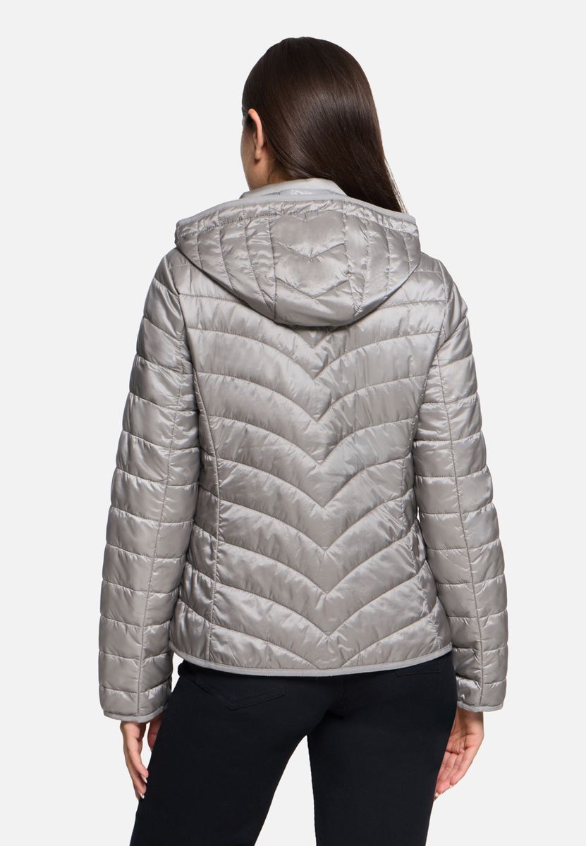 Outdoorjacke mit Kapuze, gesteppt und leicht