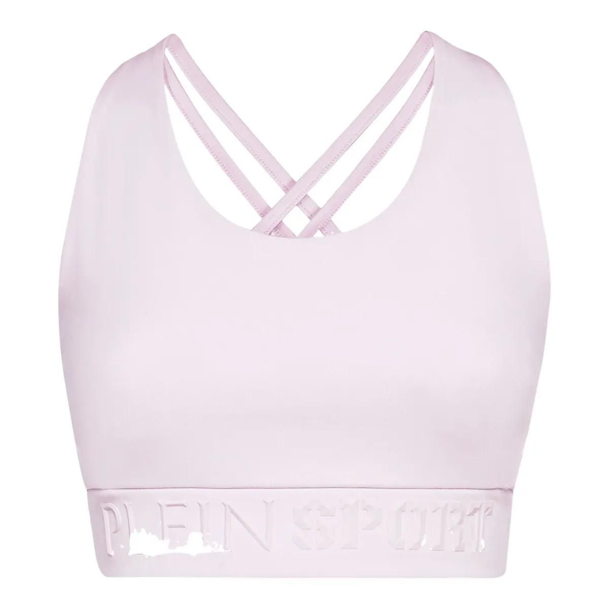 Hellvioletter Sport-BH mit Trägern