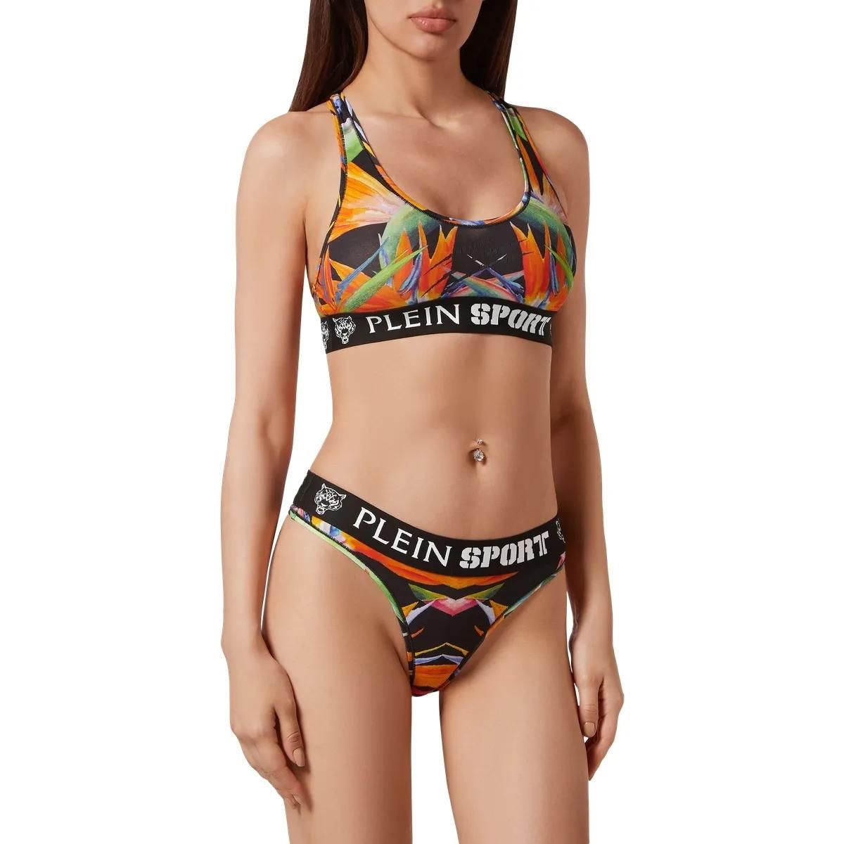 Sportbekleidung-Set mit Blumendruck