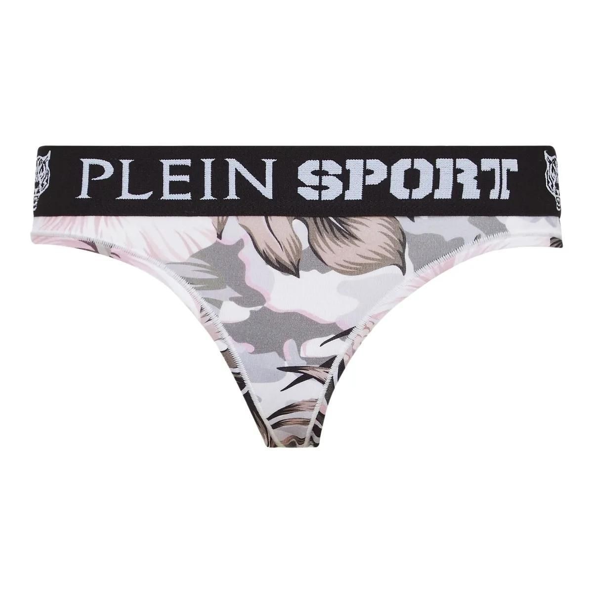 Sport-BH und Slip Set mit Blumen-Camouflage