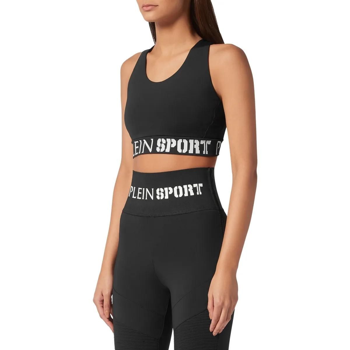 Schwarzes Plein Sport BH Top