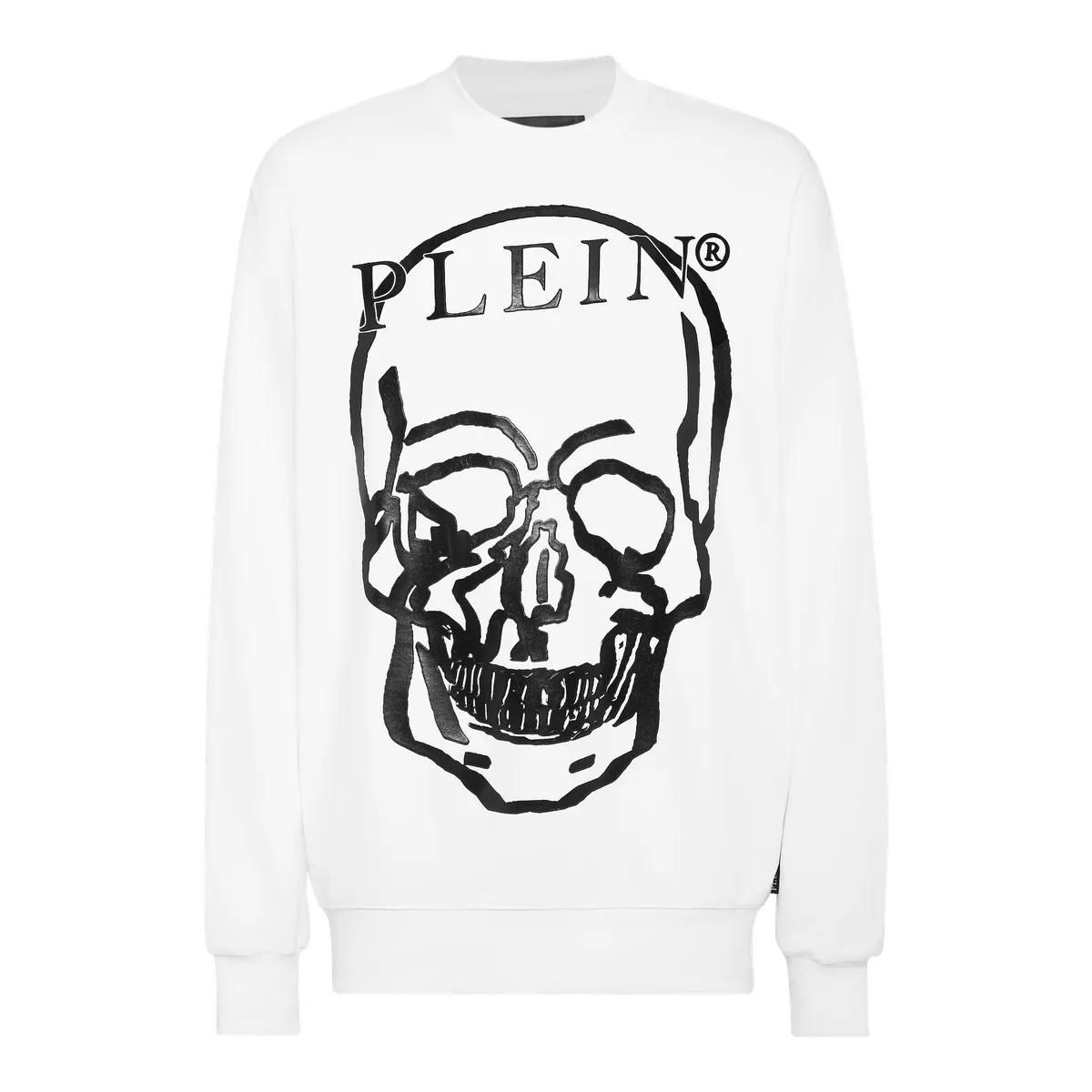 Sweatshirt mit markantem Totenkopf-Print